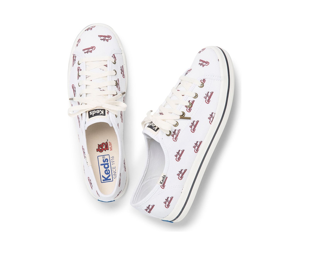 Tenis Keds Mujer Blancos - Kickstart Mlb® - 1624-GIUDO